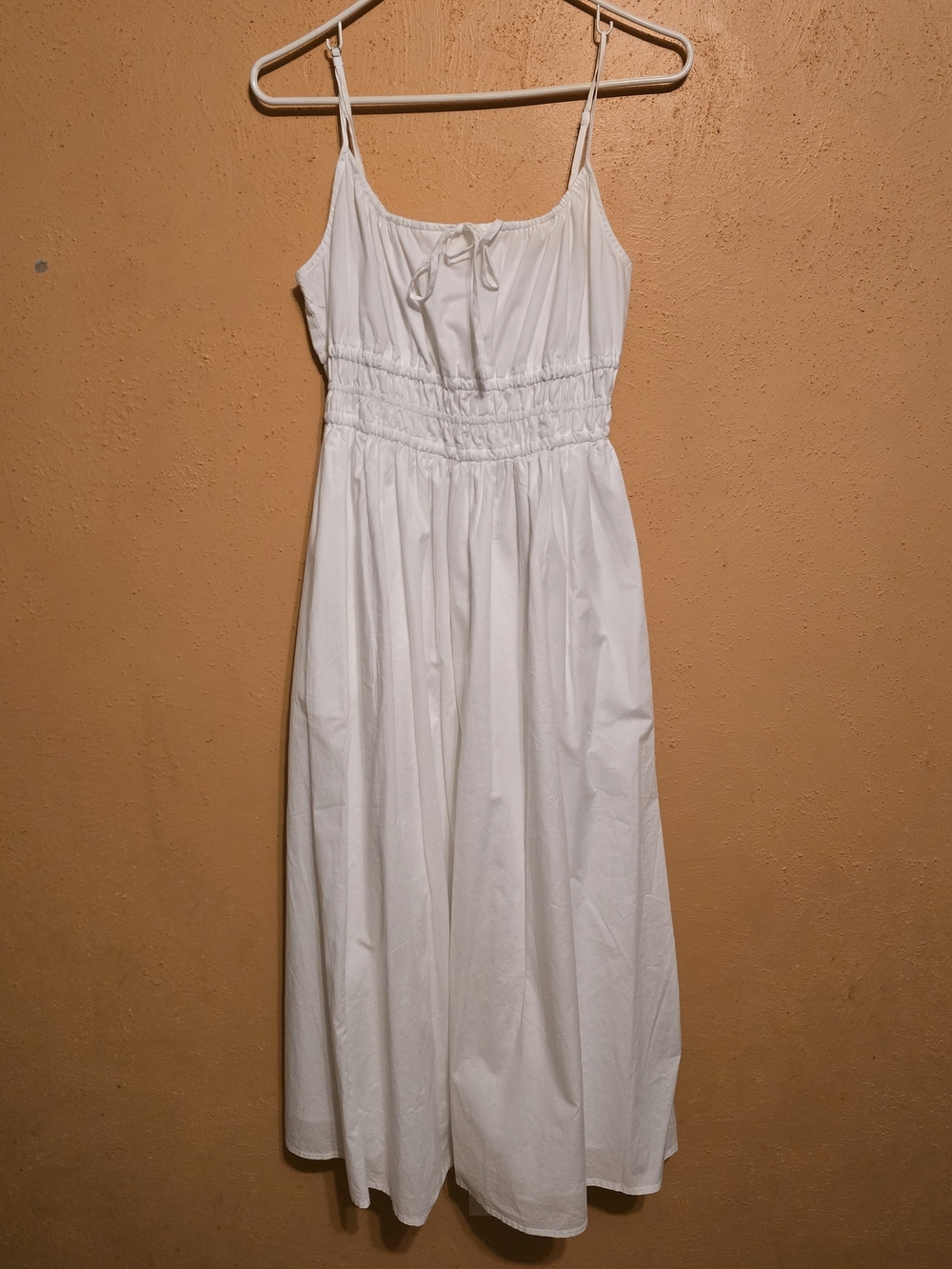 White GAP Spaghetti-Strap Midi Dress Size Medium NWT